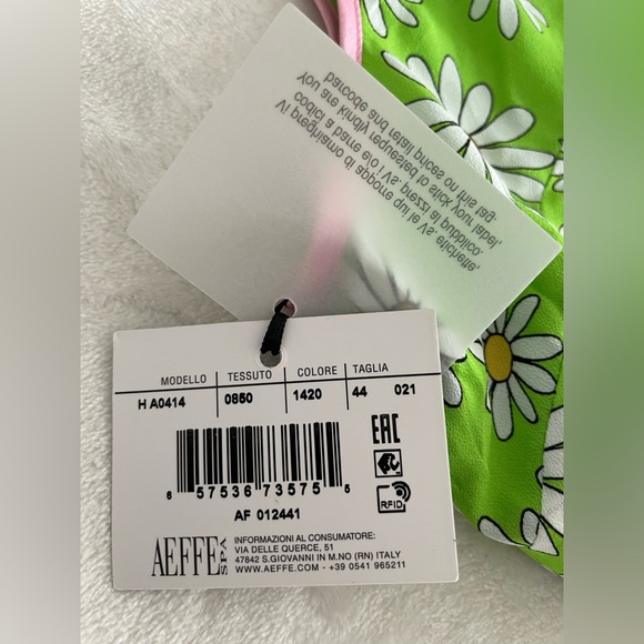 Boutique Moschino Size 10 Daisy Floral Punk Trim Jumpsuit with Pockets NWT - Picture 6 of 17